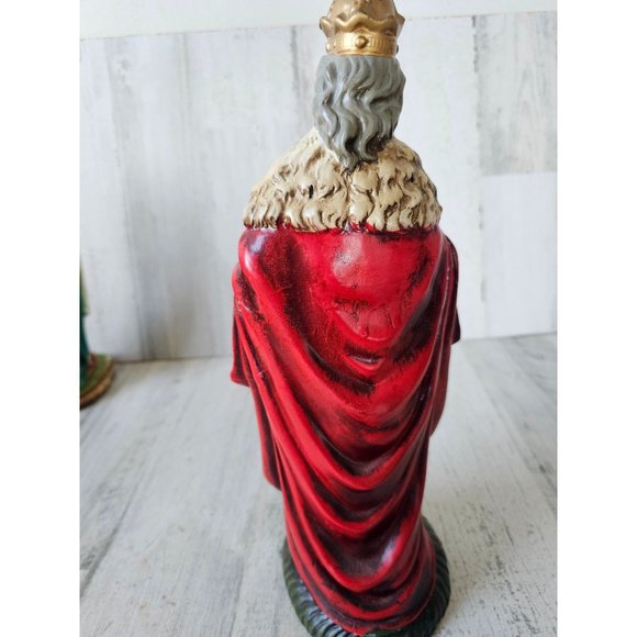 Vintage fontanini paper mache wiseman nativity village Xmas religious statue lar - Picture 4 of 9